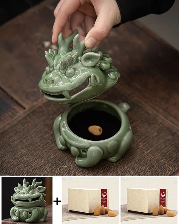 Mini Brûle-encens Dragon Céladon · Céladon