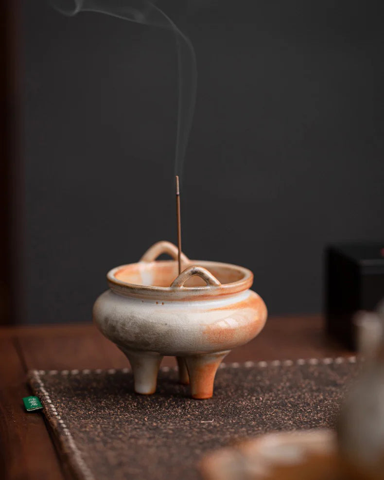 Fengshui Tripod Incense Burner · Kiln-Fired Gradient