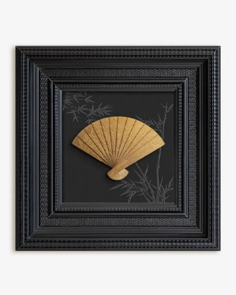 Fan Framed Wall Art · Oriental Zen Decor