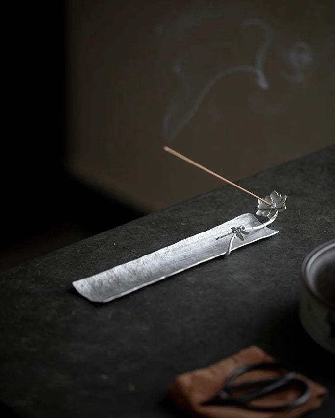 lotus incense holder ideal for pairing with Bifang’s Five Elements incense during calming rituals.