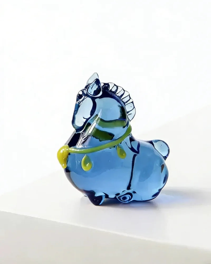 Lucky Horse · Glazed Glass Figurine Collection