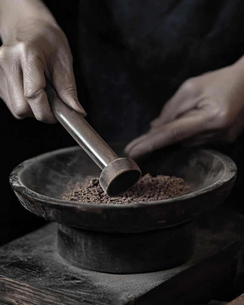 Ingredients of incense, healing incense, wuxing incense, incense stick, Chinese incense, handmade of incense, process of incense, grind incense