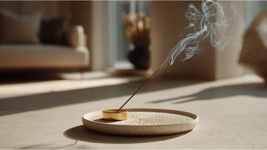 Premium Chinese Xiangdao incense ceremony set on a modern minimalist marble table in soft morning light, illustrating how to choose incense for your zodiac.