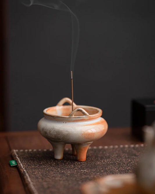 Fengshui Tripod Incense Burner · Kiln-Fired Gradient