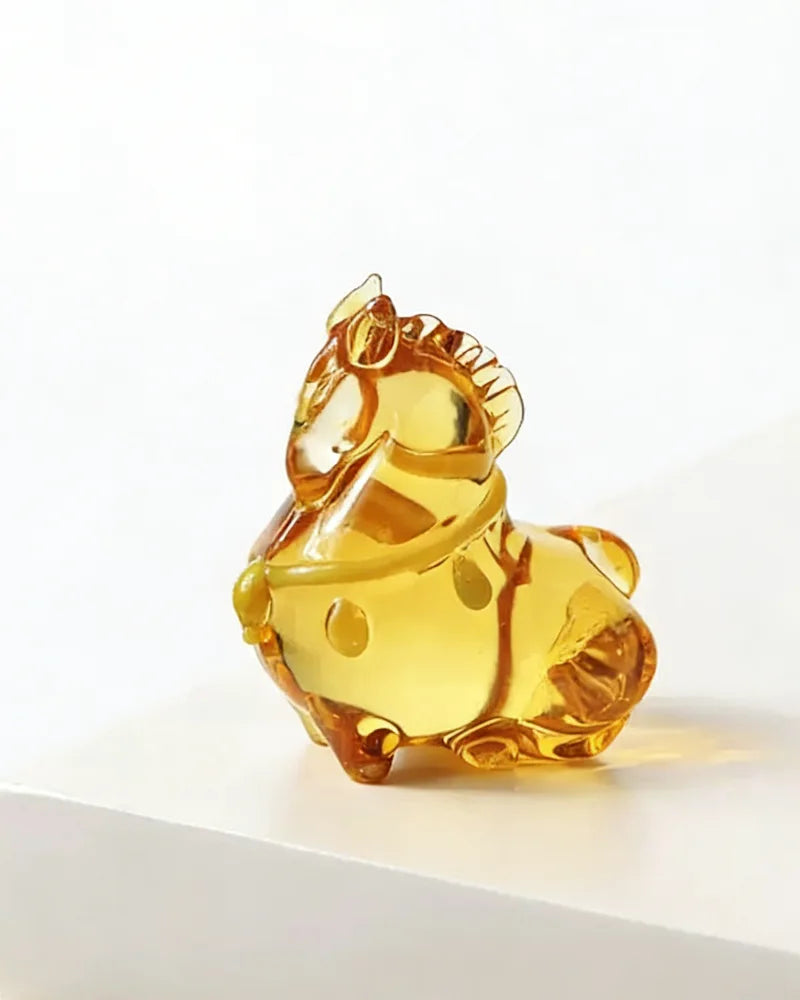 Lucky Horse · Glazed Glass Figurine Collection