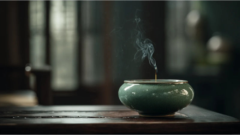 The Jade Symphony: Sculpting Silence with Celadon Incense Burner
