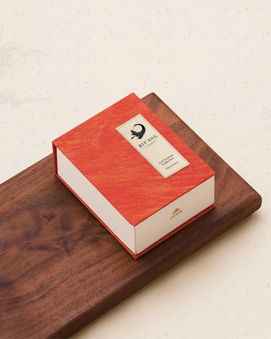 the package of coil incense is palace red, shows elegant and means lucky energy in Fengshui