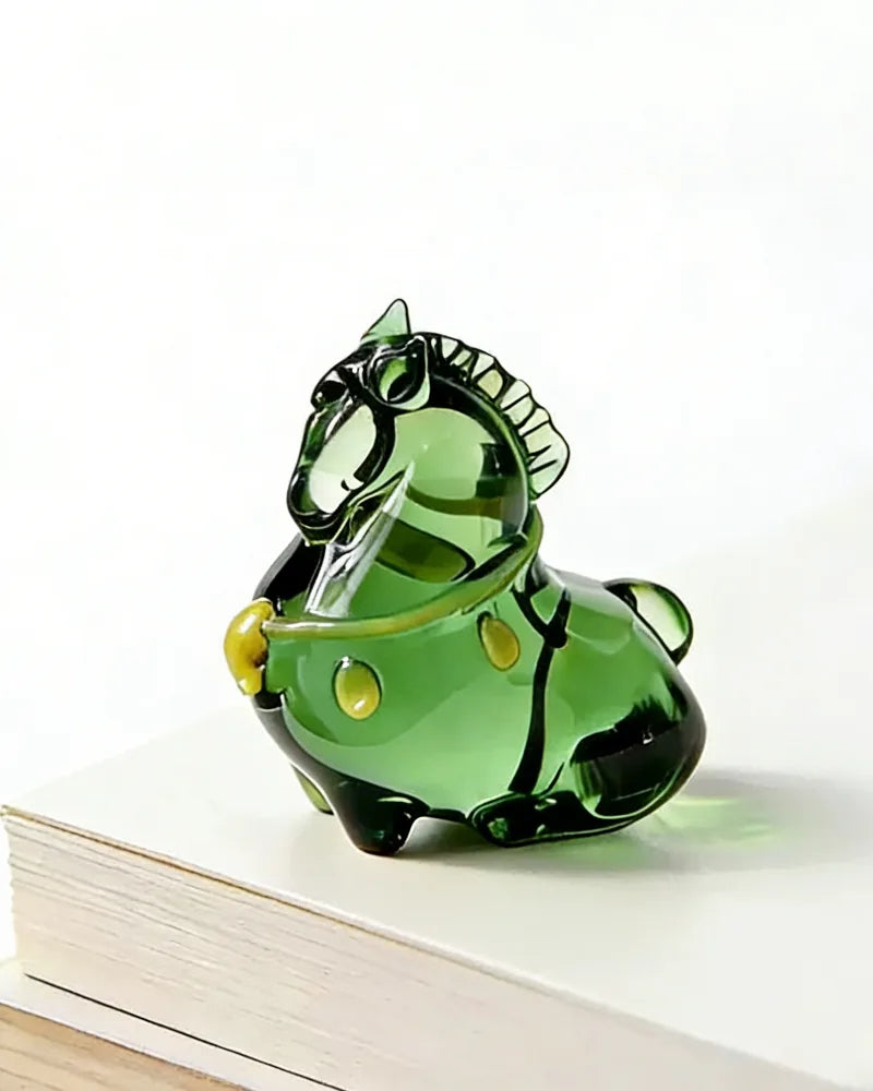 Lucky Horse · Glazed Glass Figurine Collection