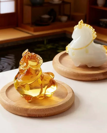 Lucky Horse · Glazed Glass Figurine Collection