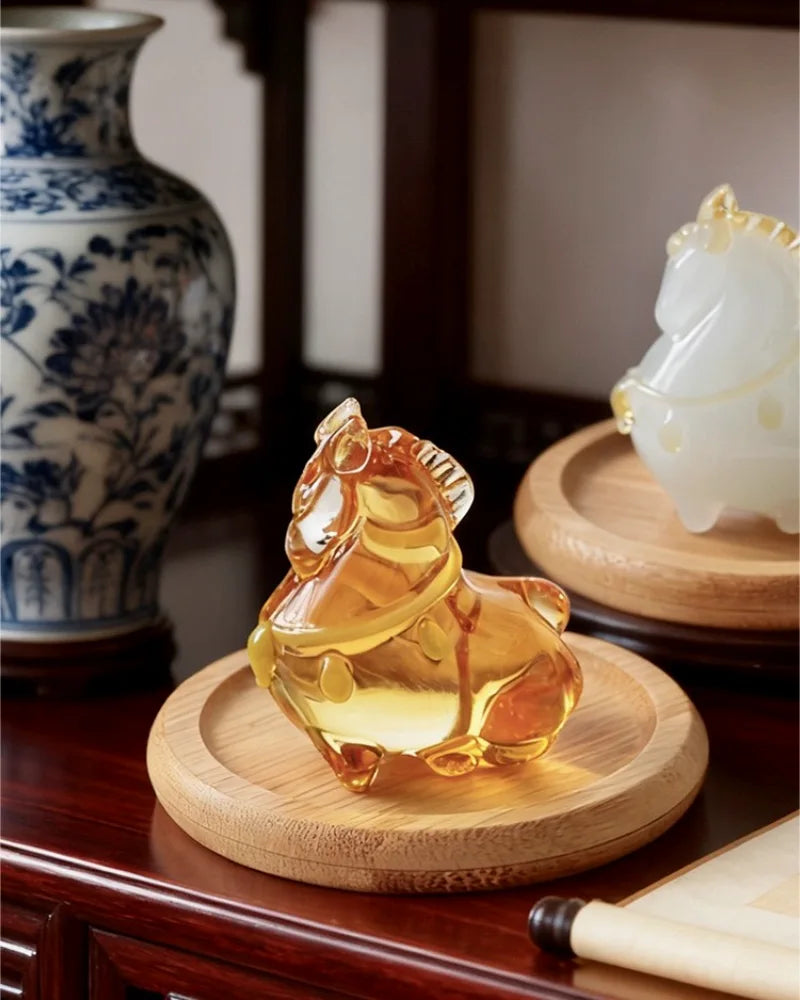 Lucky Horse · Glazed Glass Figurine Collection