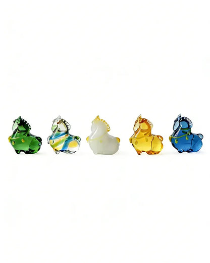 Lucky Horse · Glazed Glass Figurine Collection