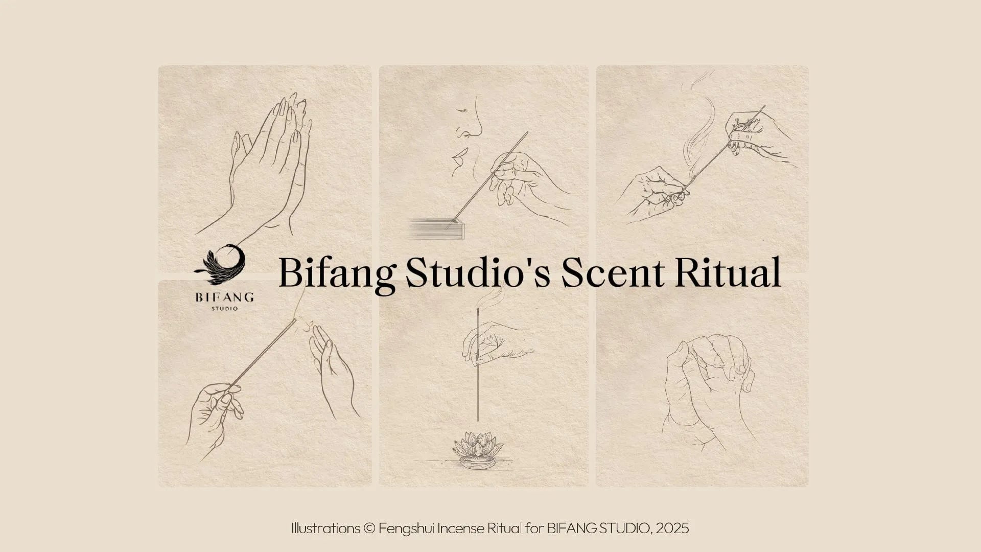 Load video: 6 Steps of Incense Scent Ritual: a mindful way of incense with Bifang Studio