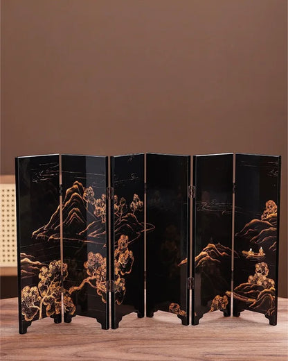 Tranquil Screens · Miniature Oriental Folding Art Series