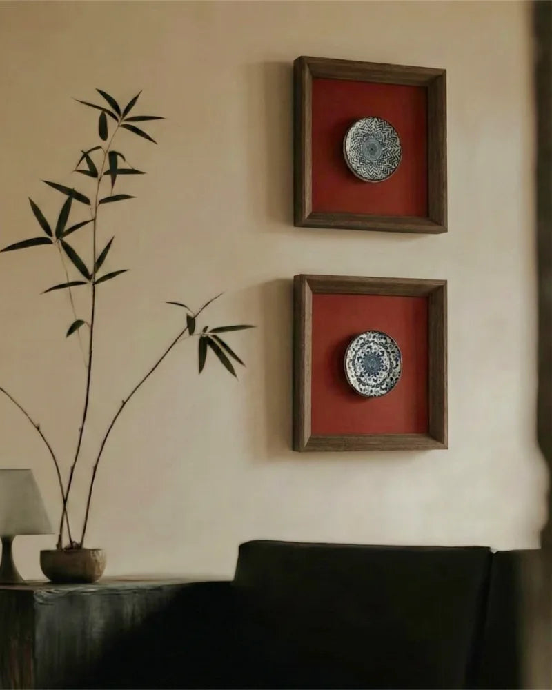 Porcelain Framed Wall Art · New Chinese Aesthetic Decor
