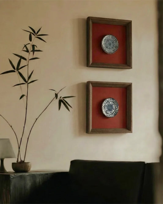 Porcelain Framed Wall Art · New Chinese Aesthetic Decor