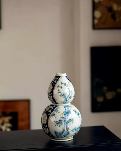 Porcelain Gourd Vase · New Chinese Oriental Decor