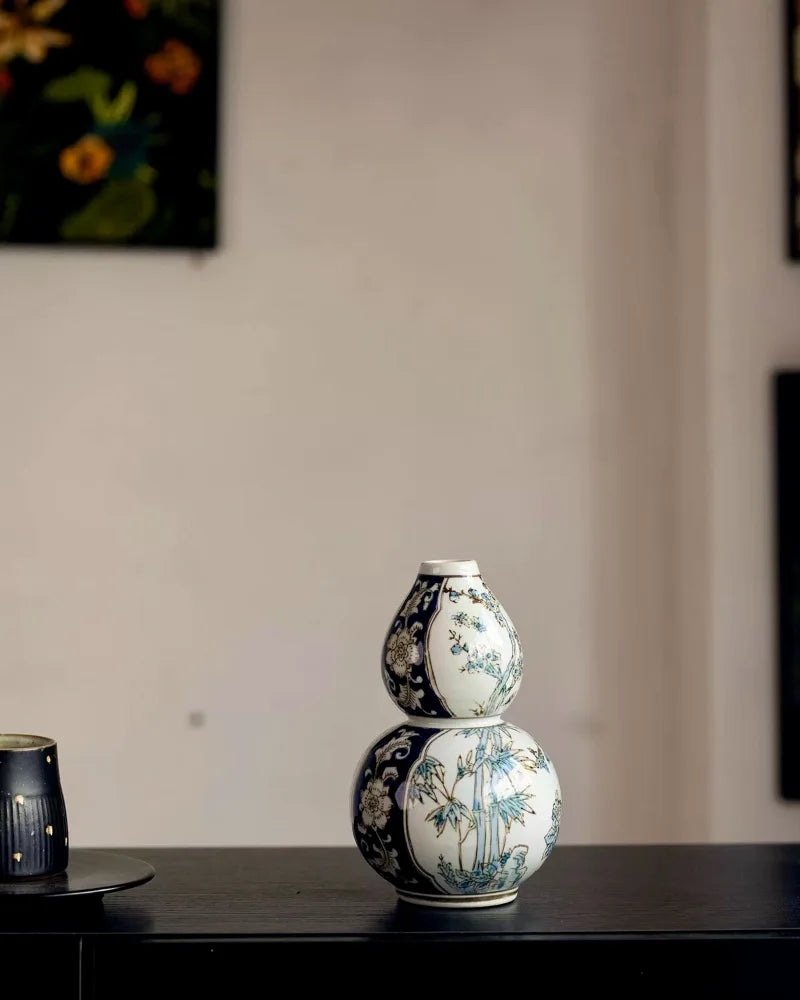 Porcelain Gourd Vase · New Chinese Oriental Decor