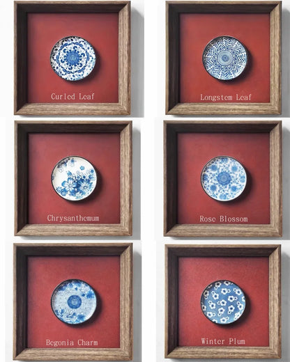 Porcelain Framed Wall Art · New Chinese Aesthetic Decor