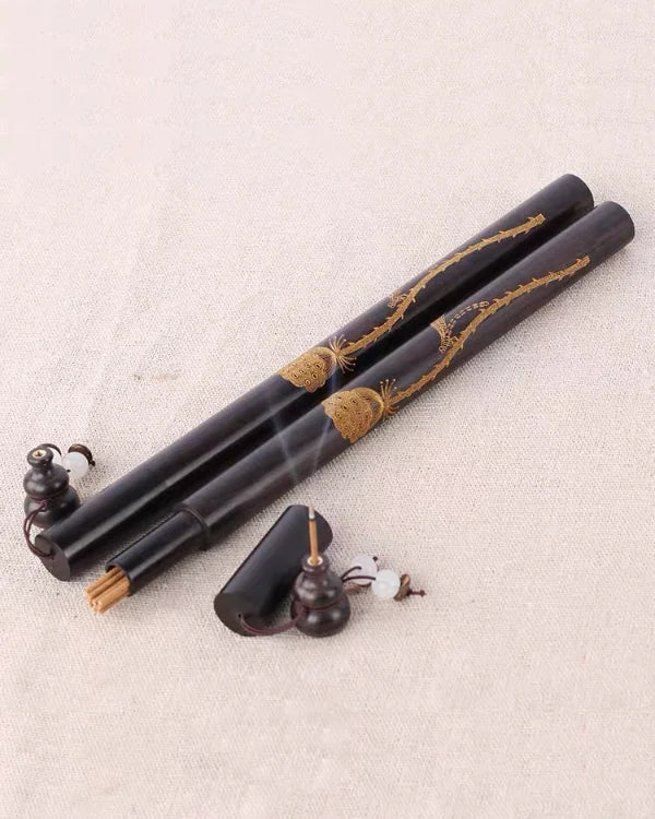Place the included gourd accessory on the tabletop, the incense stick can be placed inside, and it's perfect for outdoor enthusiasts and fragrance lovers