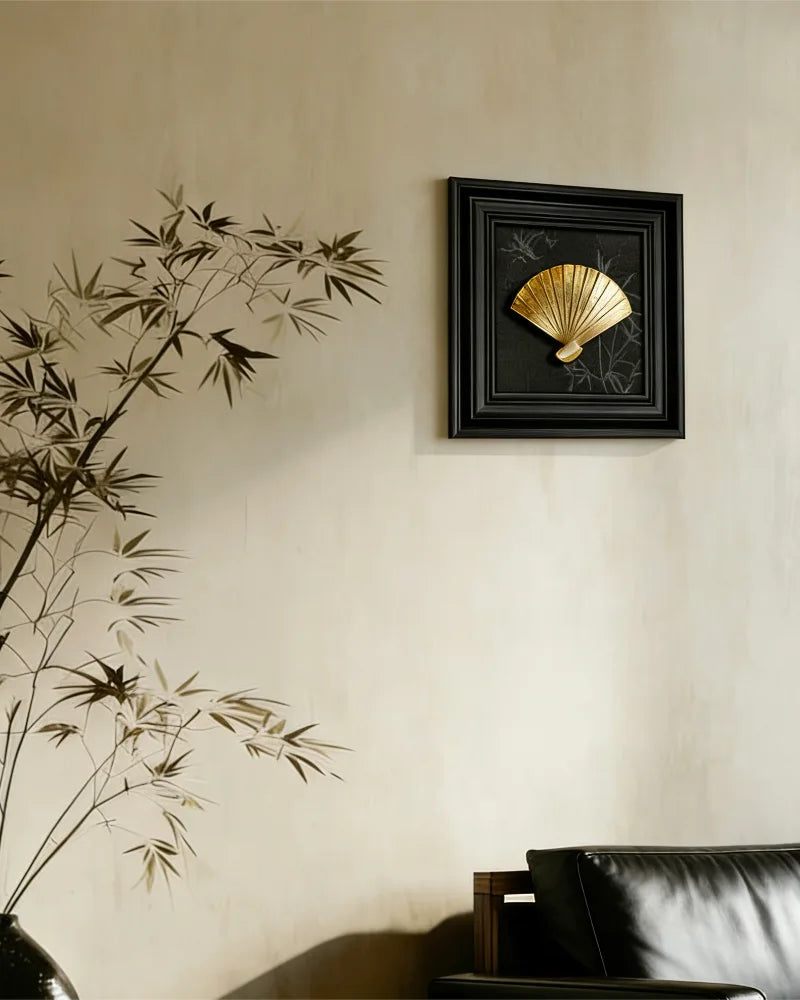 Fan Framed Wall Art · Oriental Zen Decor